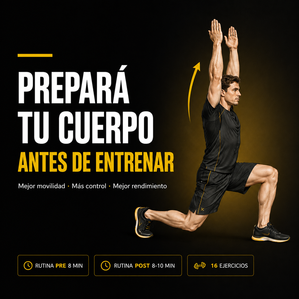 eBook | Para evitar lesiones y mejorar tu rendimiento con mi guía "Estiramientos PRE y POST Entrenamiento" — Método José Albornoz